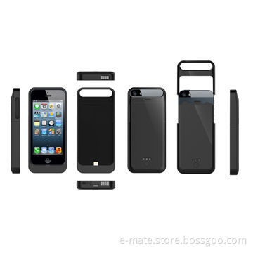 MFI Power Case for iPhone 5/5S, 3.7V Voltage and 1800mAh Capacity